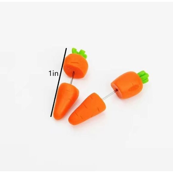 Adorable Easter Carrot Earrings - Picture 5 of 5